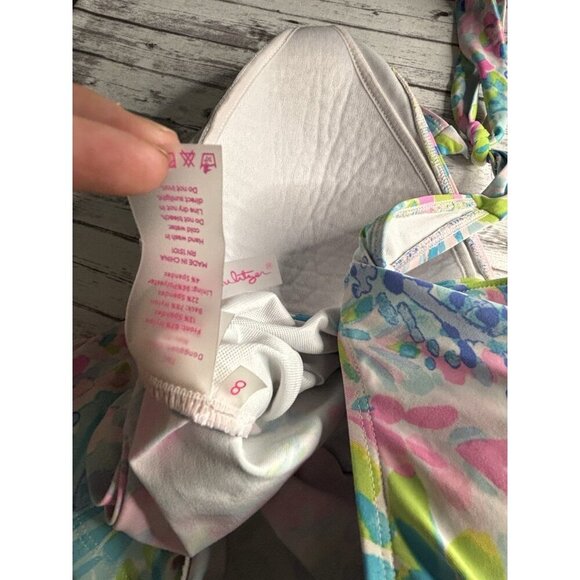 Lilly Pulitzer Bliss Halter Tankini Top  Catch the Wave Size 8 - Picture 8 of 11